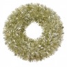 Zlatý plastový vánoční věnec - Ø 45*10 cm 