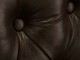 Hnědé křeslo ušák z pravé kůže Chesterfield Kingsfield - 189*79*104 cm
