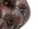Hnědé křeslo lenoška z pravé kůže Chesterfield Bedford - 175*76*90 cm