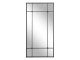 Černé antik kovové nástěnné zrcadlo Industrial - 90*2*180 cm