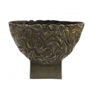 Bronzová antik kovová váza Palesa antique bronze XL - 45*14*34 cm