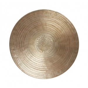Zlatý antik kovový podnos Larre antique - Ø 57*5 cm