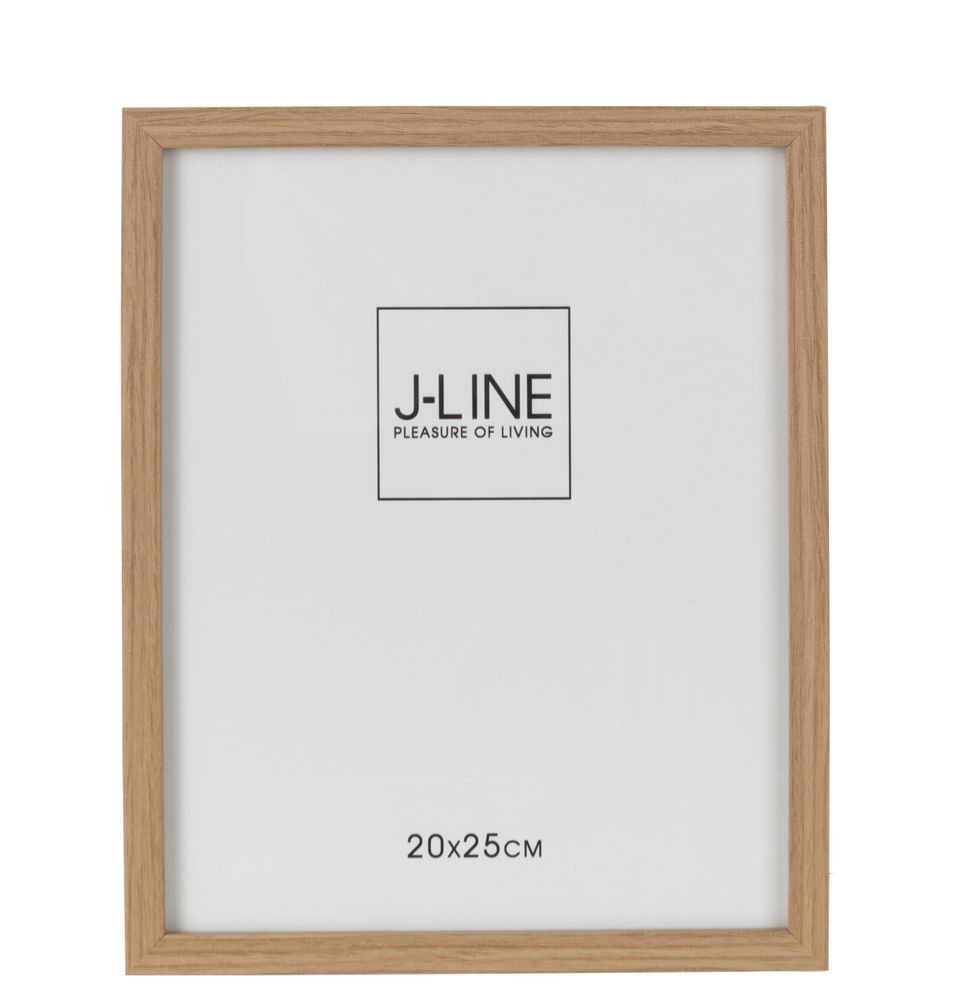 Hnědý dřevěný fotorámeček Ninna L - 21,5*1,5*26,5 cm / 20*25 cm J-Line by Jolipa