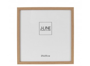 Hnědý dřevěný fotorámeček Ninna XL - 27*1,5*27 cm / 25*25 cm