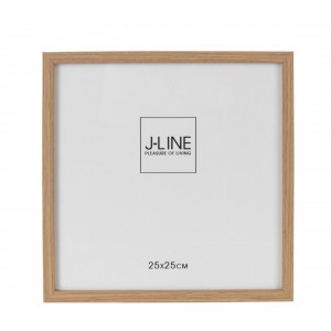 Hnědý dřevěný fotorámeček Ninna XL - 27*1,5*27 cm / 25*25 cm