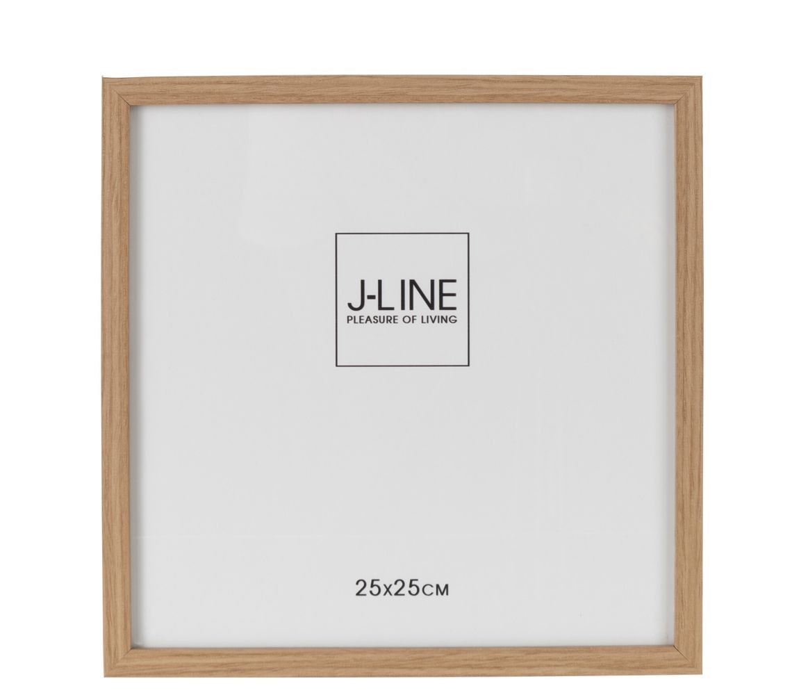 Hnědý dřevěný fotorámeček Ninna XL - 27*1,5*27 cm / 25*25 cm