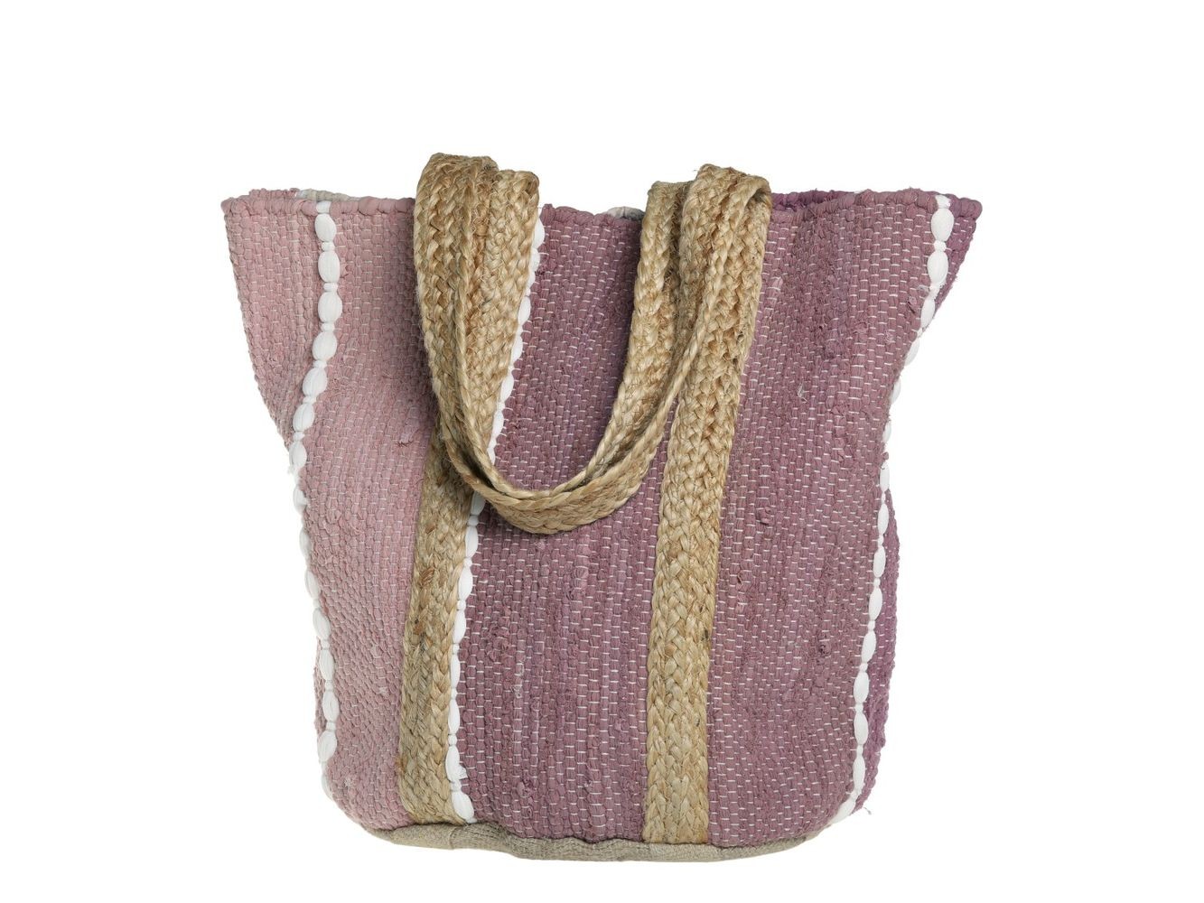 Malinová plážová jutová taška Beach Bag - 40*30*60 cm