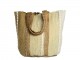 Béžovo-hnědá plážová jutová taška Beach Bag - 40*30*60 cm