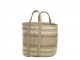 Béžovo-hnědá košíková jutová taška Beach Bag - 40*40*60 cm