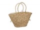 Plážová taška z mořské trávy s kytičkovou krajkou Beach Bag Lace - 59*16*30 cm
