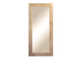 Přírodní antik nástěnné zrcadlo z recyklovaného dřeva Cilla - 95*5*210 cm