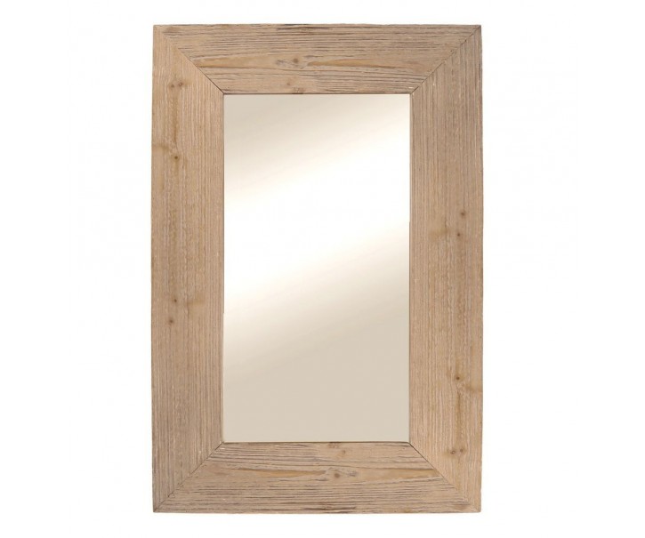 Přírodní antik nástěnné zrcadlo z recyklovaného dřeva Cilla - 60*5*90 cm