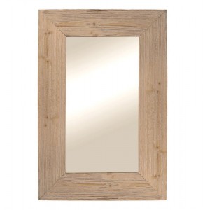 Přírodní antik nástěnné zrcadlo z recyklovaného dřeva Cilla - 60*5*90 cm