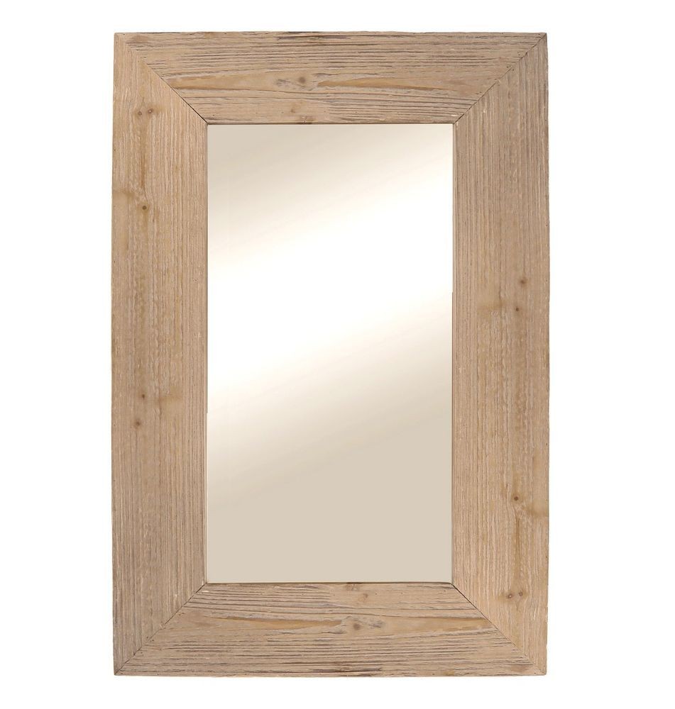 Přírodní antik nástěnné zrcadlo z recyklovaného dřeva Cilla - 60*5*90 cm