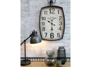 Granitové antik kovové nástěnné hodiny Old Town – 50*6*84 cm