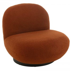 Oranžovozrzavé křeslo Lounge Snow Poplar - 95*81*71cm