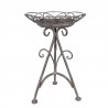  Šedý antik kovový stolek na květiny Frenchia - Ø 22 * 32 cm Materiál :  kovBarva : šedá antikHmotnost: 0,52 kg 