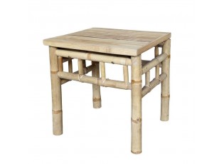 Přírodní bambusový odkládací stolek Table Bamboo - 43*38*41 cm