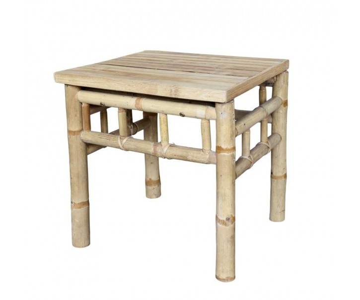 Přírodní bambusový odkládací stolek Bamboo Lyon - 43*38*41 cm