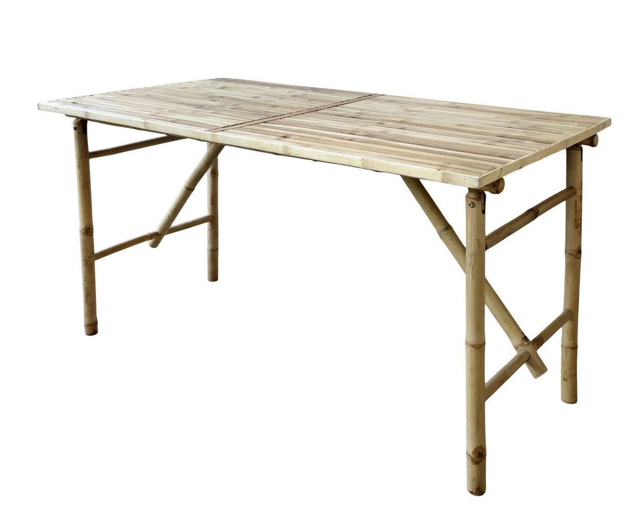 Přírodní bambusový stůl Bamboo Lyon - 150*80*76 cm