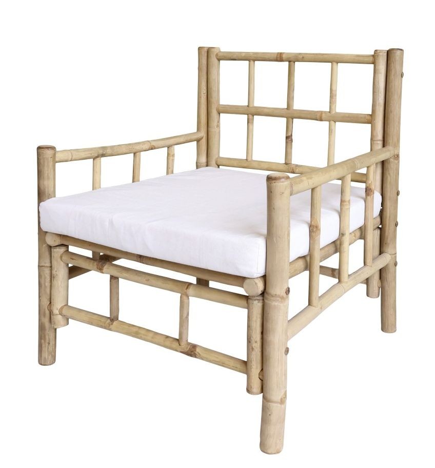 Přírodní bambusové křeslo Bamboo Lyon - 67*67*80 cm