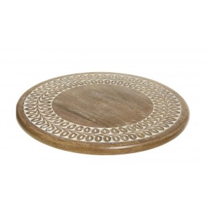 Dřevěný servírovací otočný podnos Tapas Tours Tray - Ø 40*7 cm