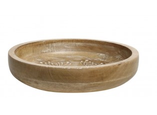 Dřevěná servírovací miska z mangového dřeva Tours Bowl - Ø 25*5 cm/ 1100ml