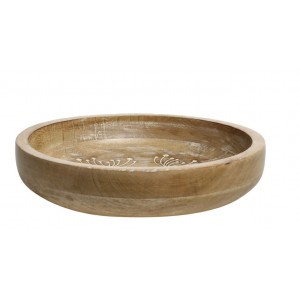 Dřevěná servírovací miska z mangového dřeva Tours Bowl - Ø 25*5 cm/ 1100ml