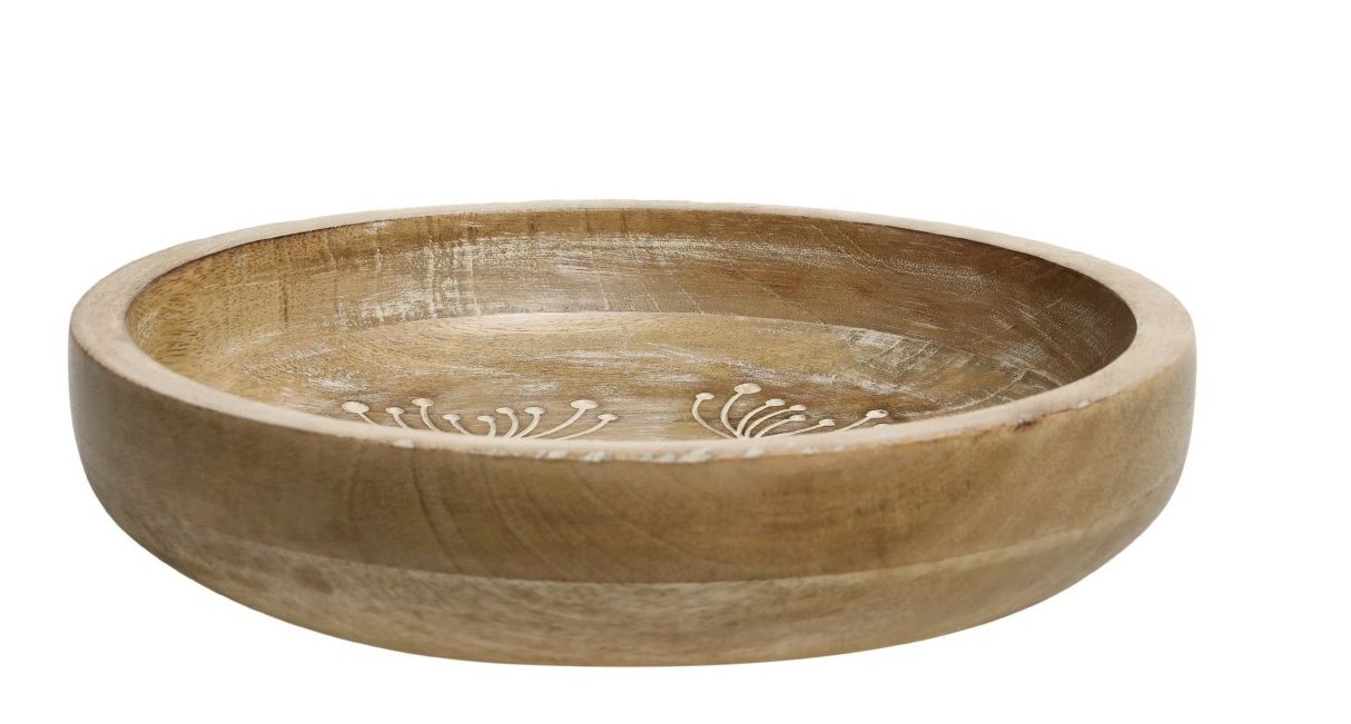 Dřevěná servírovací miska z mangového dřeva Tours Bowl - Ø 25*5 cm/ 1100ml