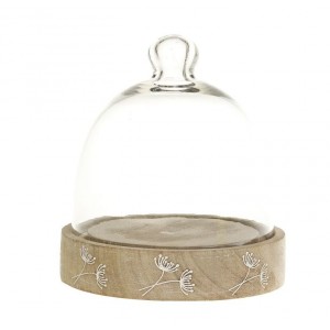 Dřevěný servírovací podnos s poklopem Tours Tray - Ø 14*16 cm