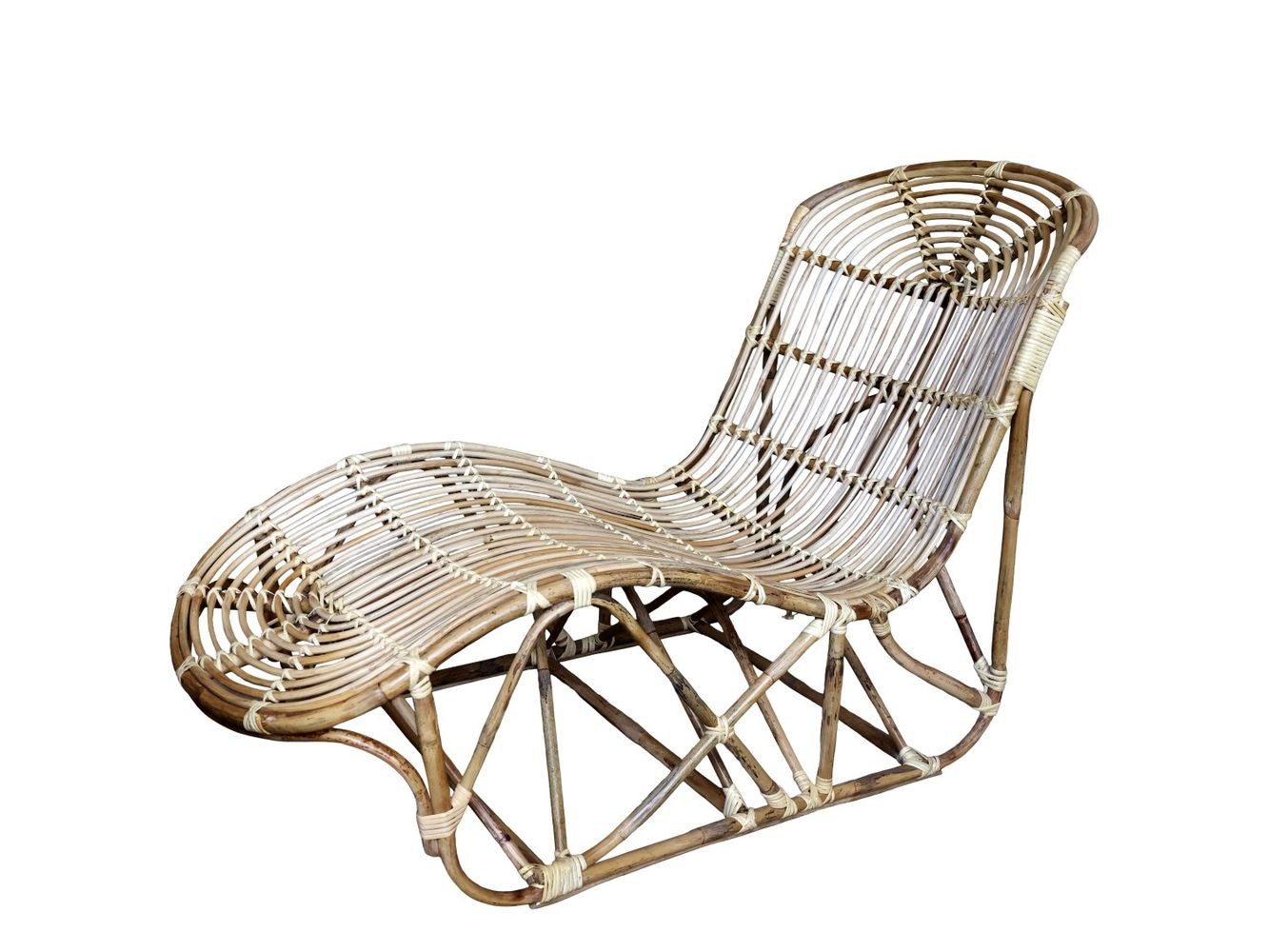 Přírodní ratanové lehátko Chair Rattan - 210*80*28cm Chic Antique