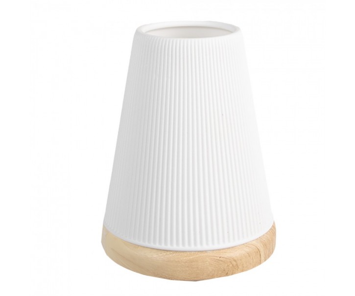 Bílý porcelánový svícen na čajovou svíčku Paollo - Ø 9* 11 cm
