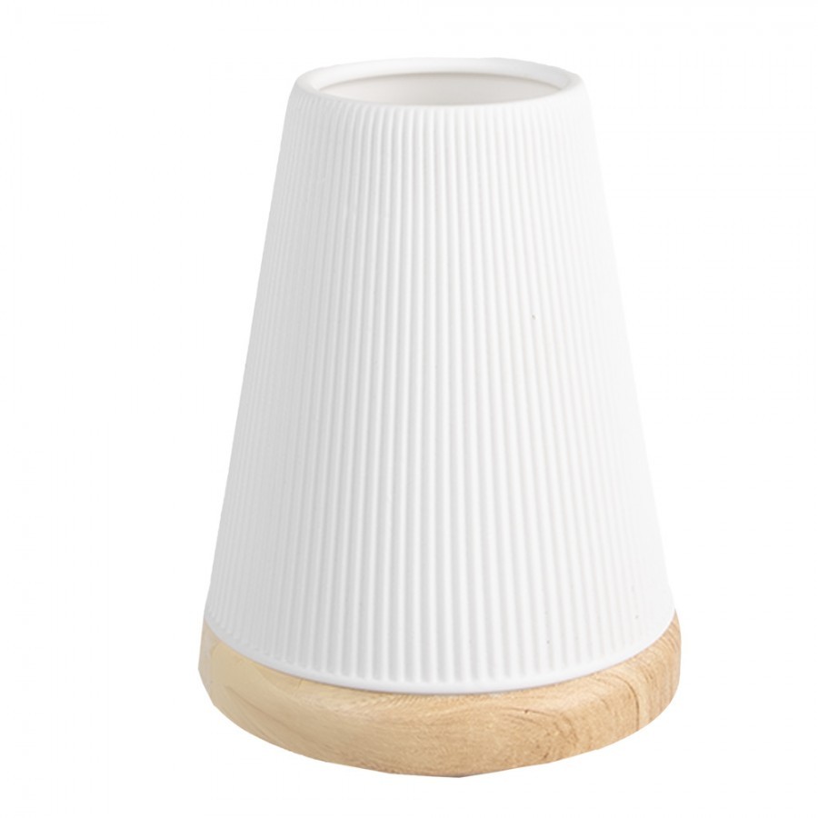 Bílý porcelánový svícen na čajovou svíčku Paollo - Ø 9* 11 cm