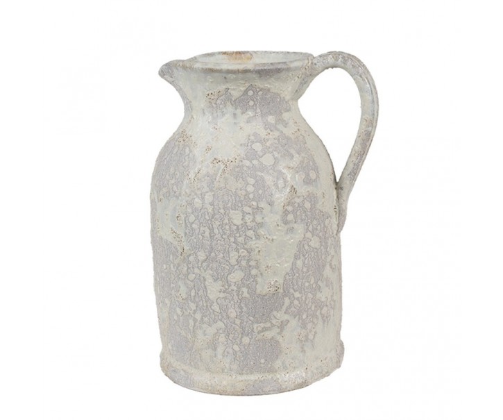 Dekorativní béžový antik terakotový džbán Teracci - 16*13*21 cm
