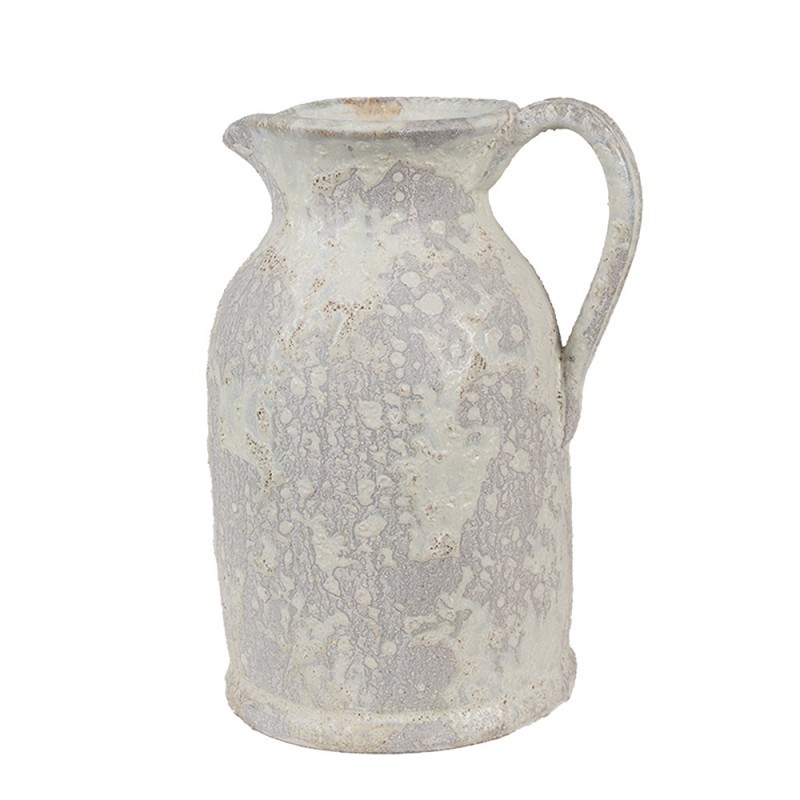 Dekorativní béžový antik terakotový džbán Teracci - 16*13*21 cm