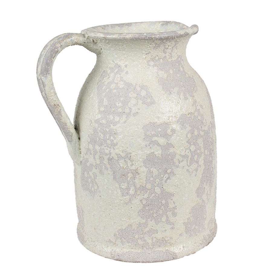 Dekorativní béžový antik terakotový džbán Teracci - 20*16*24 cm