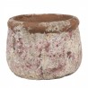 Dekorativní béžový antik terakotový květináč Teracci - Ø 13*9 cm