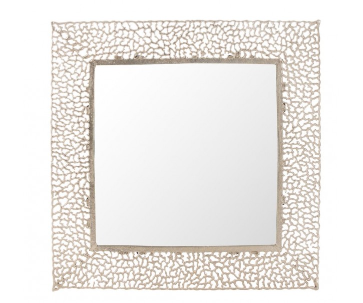 Champagne nástěnné zrcadlo Coral - 71*1*71 cm