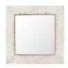 Champagne nástěnné zrcadlo Coral - 71*1*71 cm