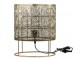 Mosazná antik kovová stolní lampa se vzorem Tappie - 30*36 cm/ E27/ 40W