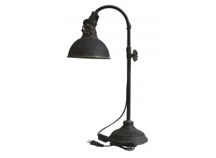 Černá antik stolní lampa s patinou Factory - 53 cm / E14