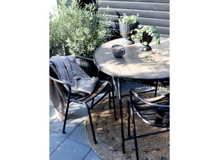 Granitová antik souprava stůl a 2 židle Factory Bistro - Ø 90*77 cm