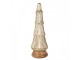 Figurine Christmas Tree ? 15x45 Cm Gold Colored Glass Wood - 15,00 cm Clayre & Eef
