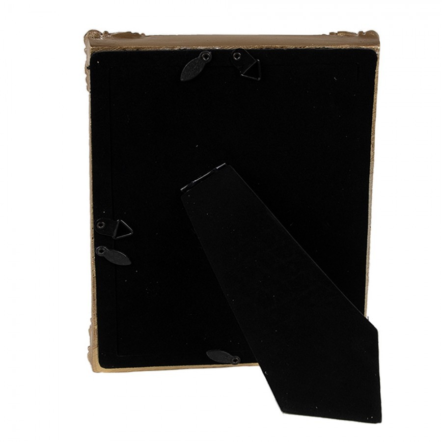 Zeleno - zlatý fotorámeček se zlatými ornamenty - 16*2*21 cm / 13*18 cm