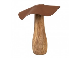 Dřevěná dekorace houba Mushroom - Ø 13*16 cm