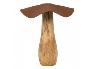 Dřevěná dekorace houba Mushroom - Ø 16*15 cm