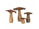 Dřevěná dekorace houba Mushroom - Ø 16*15 cm