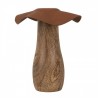 Dřevěná dekorace houba Mushroom - Ø 9*10 cm Barva: hnědáMateriál: dřevoHmotnost: 0,14 kg