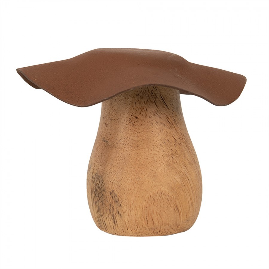 Dřevěná dekorace houba Mushroom - Ø 8*7 cm