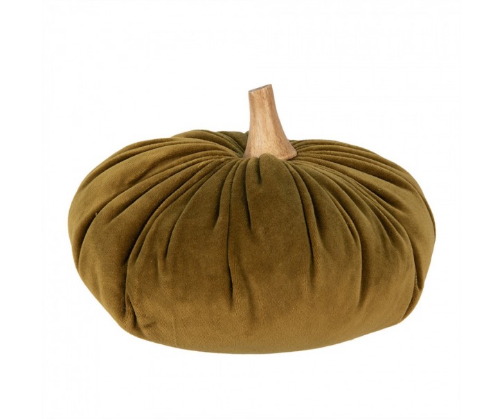 Decoration Pumpkin ? 25x16 Cm Green Fabric - Collections Clayre & Eef